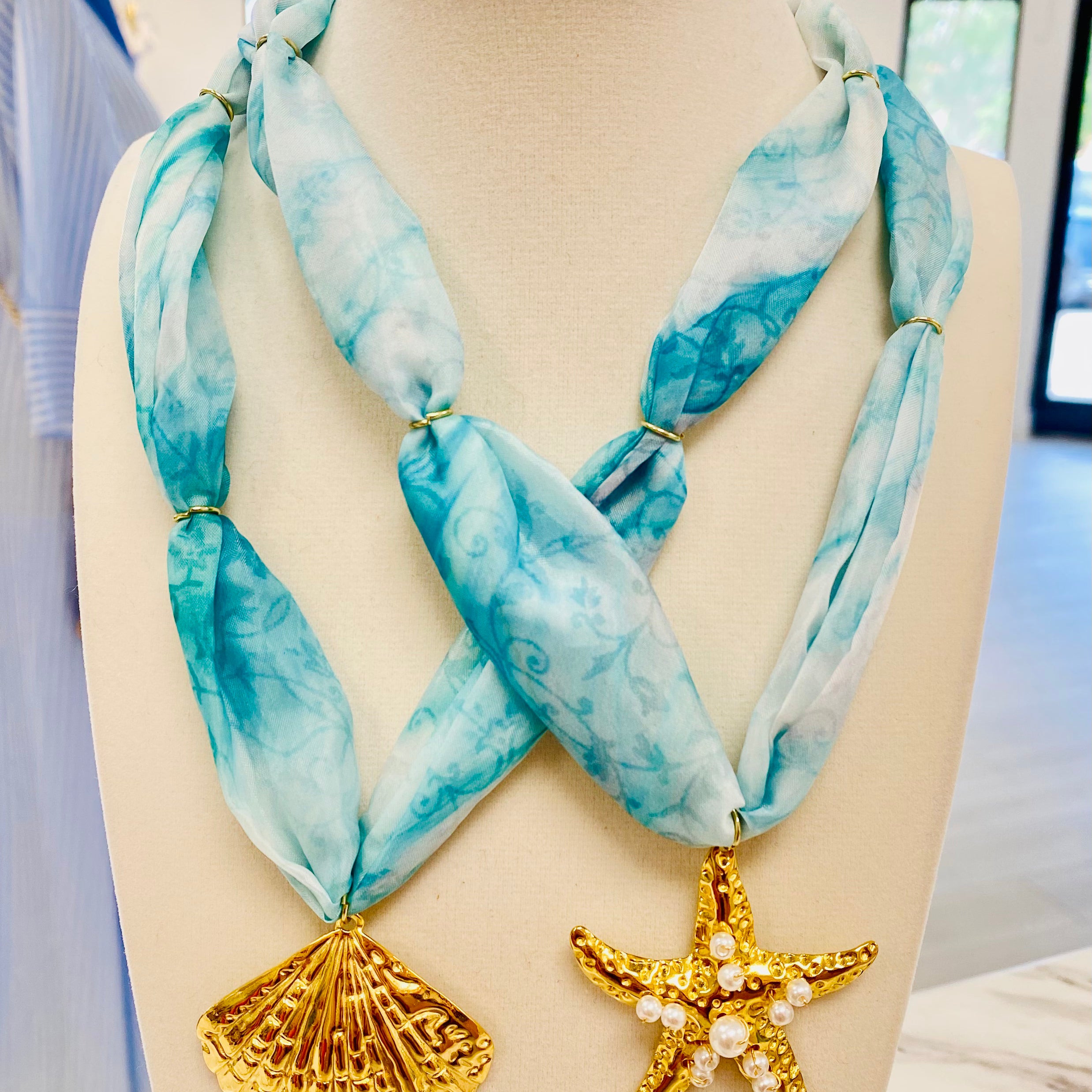 Under the Sea Scarf Necklace (2 Options)