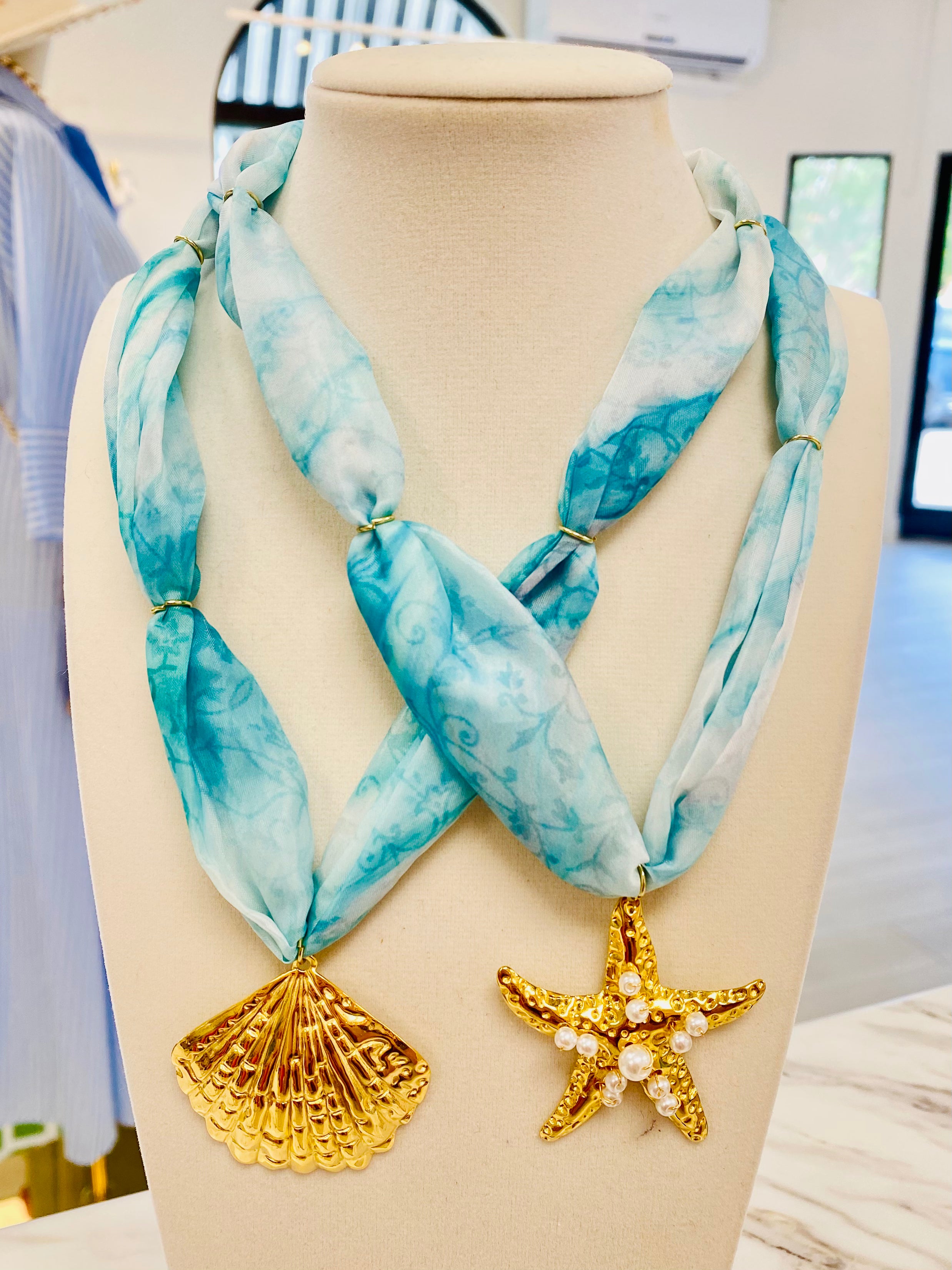 Under the Sea Scarf Necklace (2 Options)
