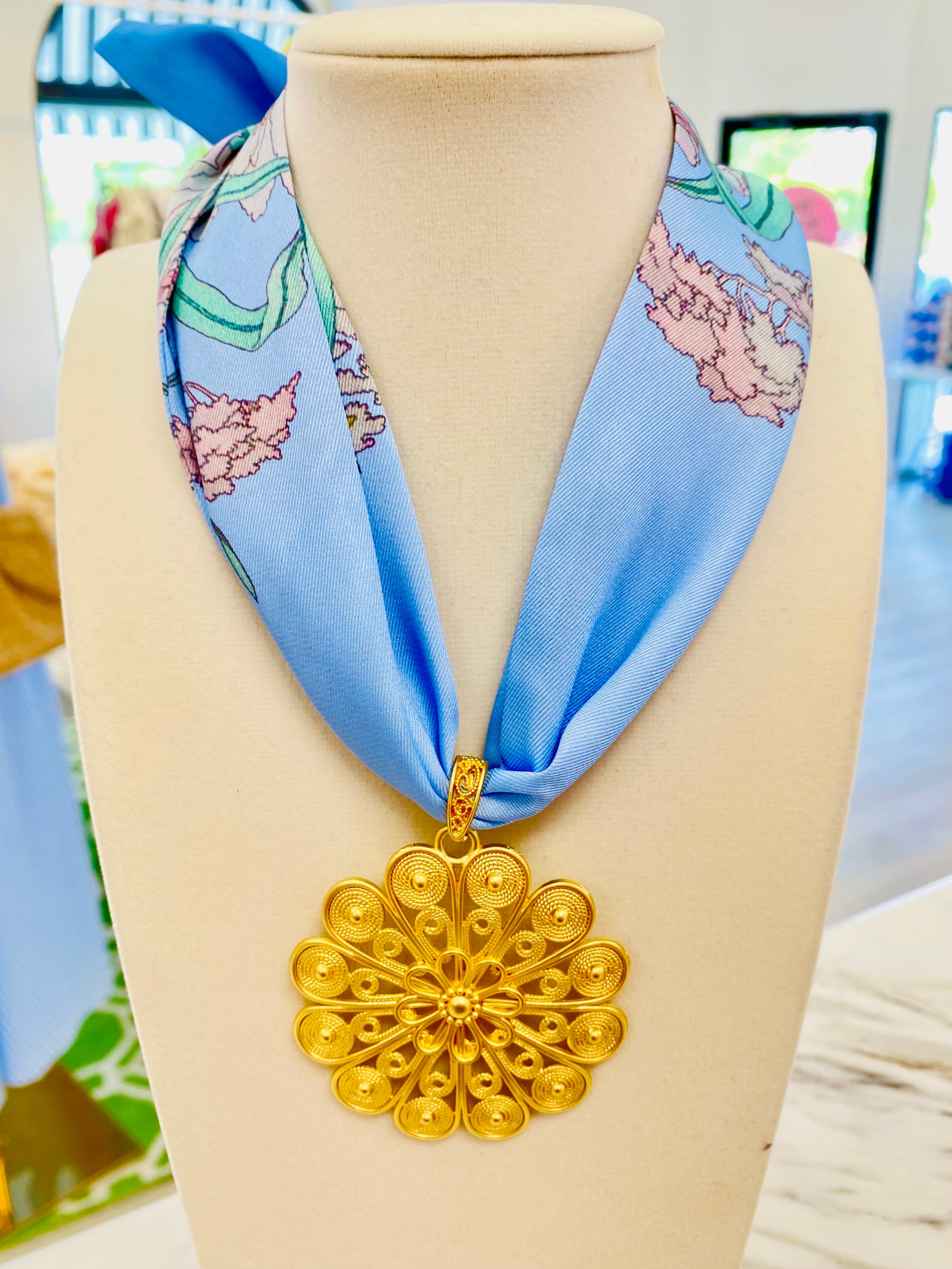 Tigerbud Scarf Necklace