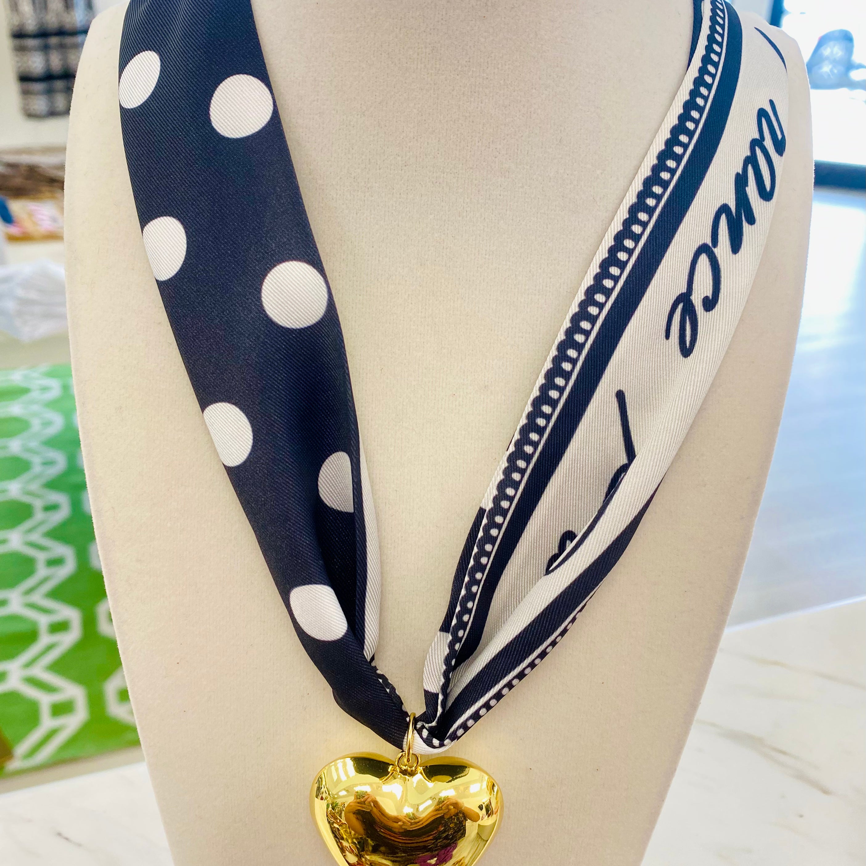 Down in Dowdy Scarf Necklace