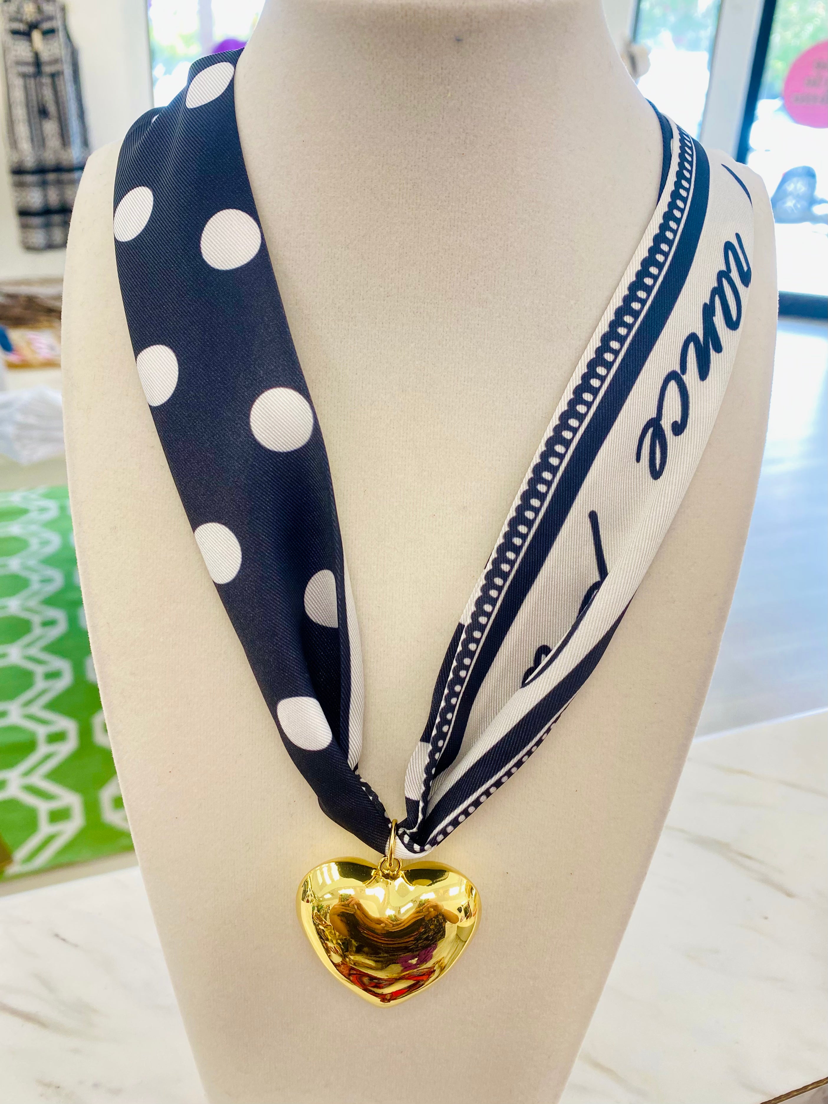 Down in Dowdy Scarf Necklace