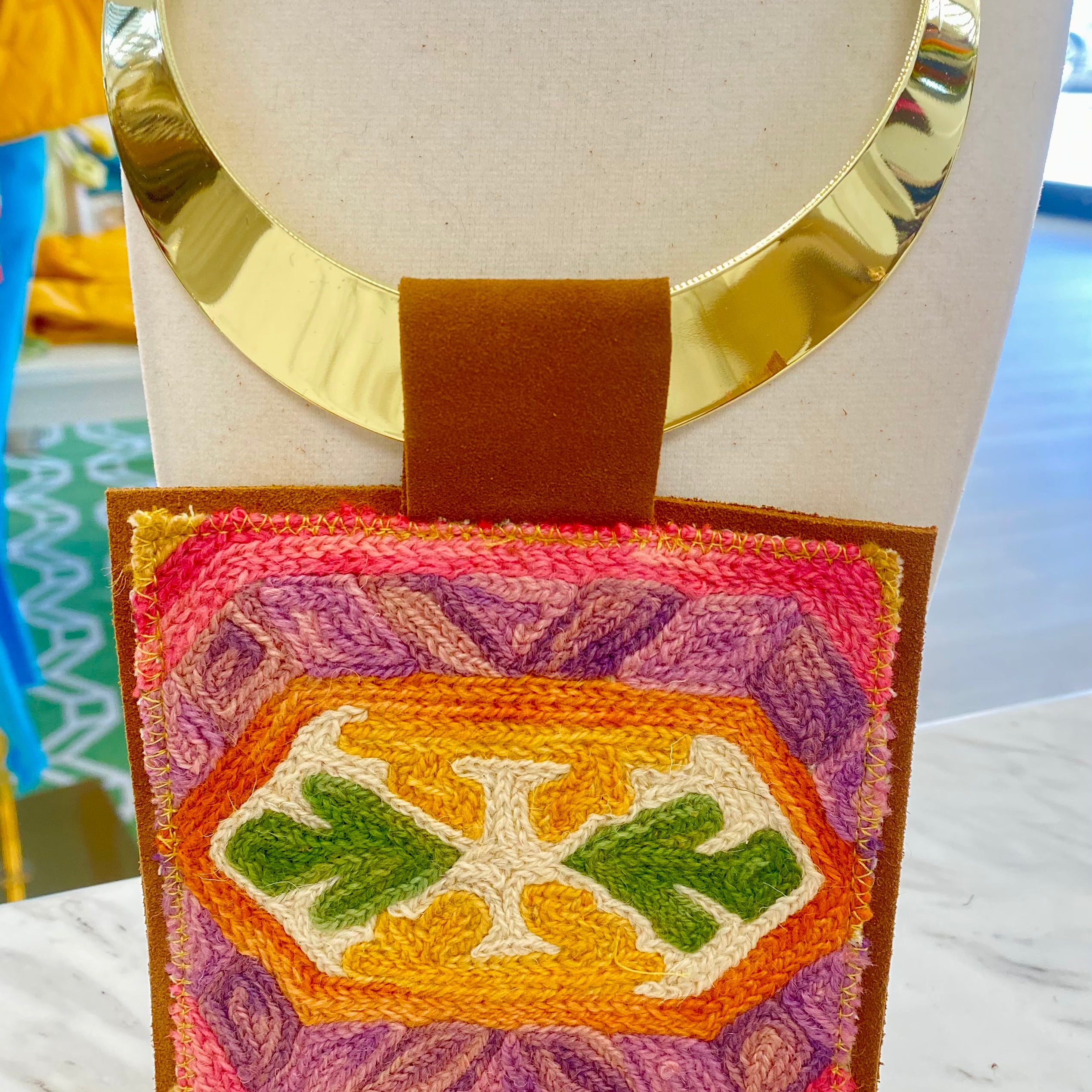 ORIJINAL Shiny Pendant Necklace- Pink, Lavender, Yellow, Green