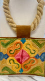 ORIJINAL Rope Pendant Necklace- Pink, Orange, Yellow, Green, Blue