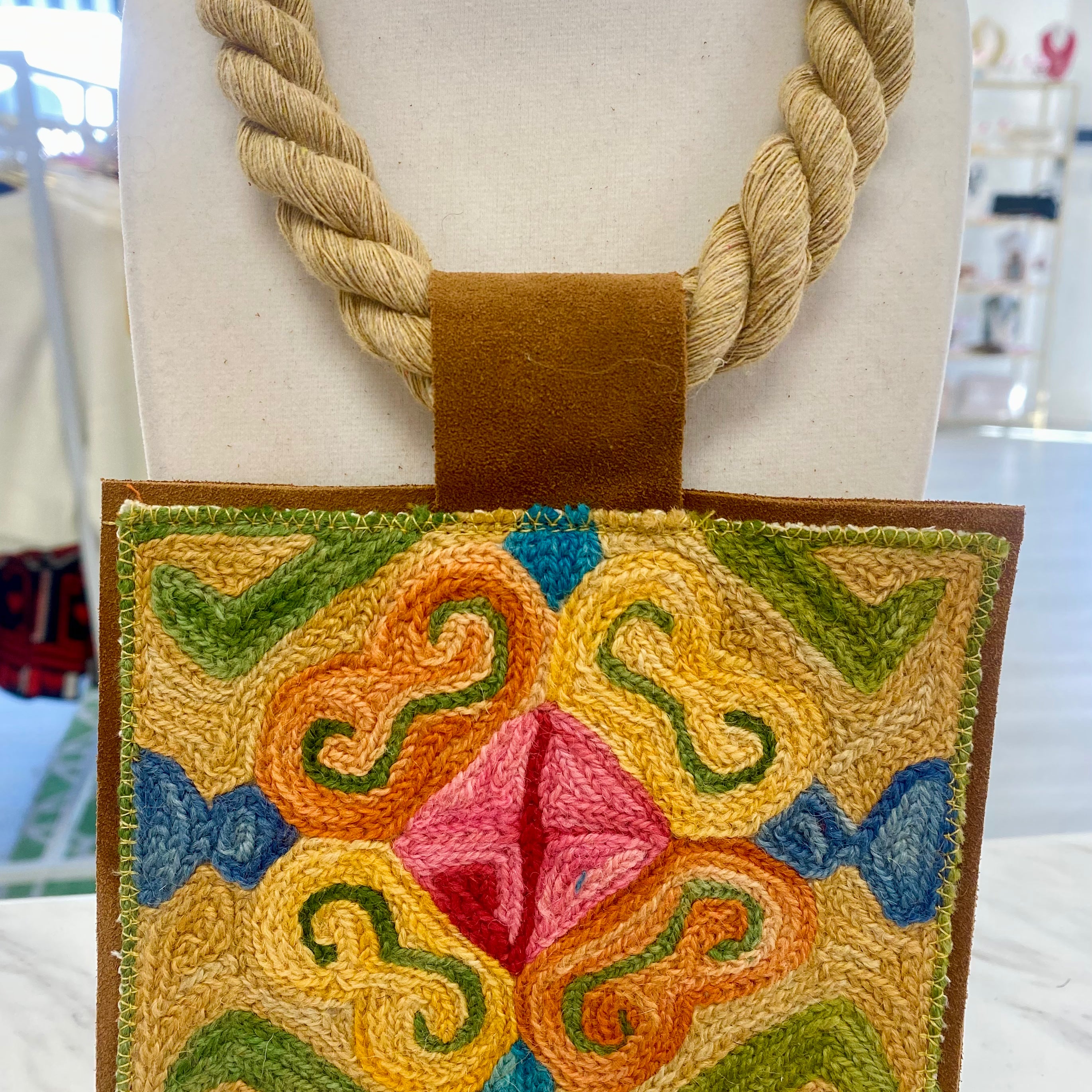 ORIJINAL Rope Pendant Necklace- Pink, Orange, Yellow, Green, Blue