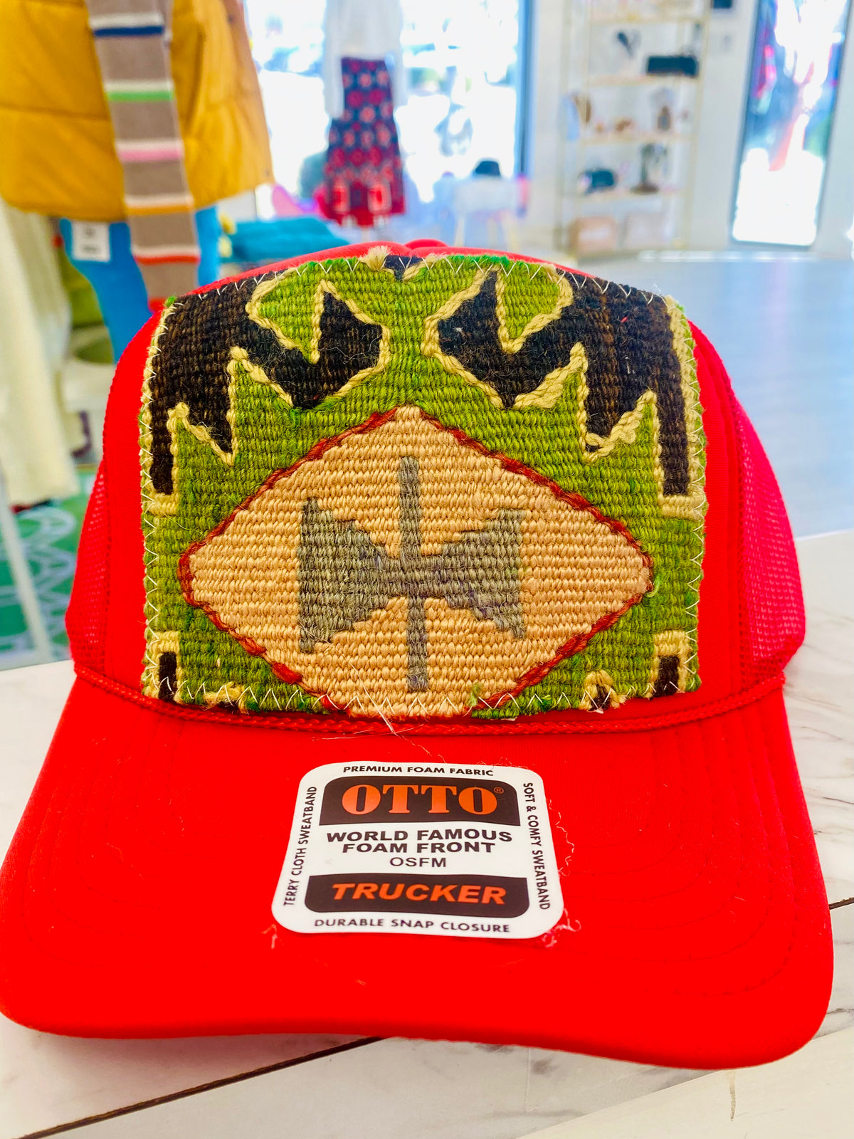 ORIJINAL Trucker Hat in Red - Green, Brown, Red, Tan Patch
