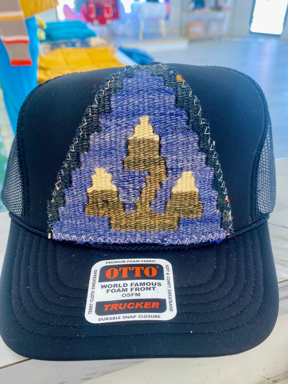 ORIJINAL Trucker Hat in Black - Blue, Gray, White Patch