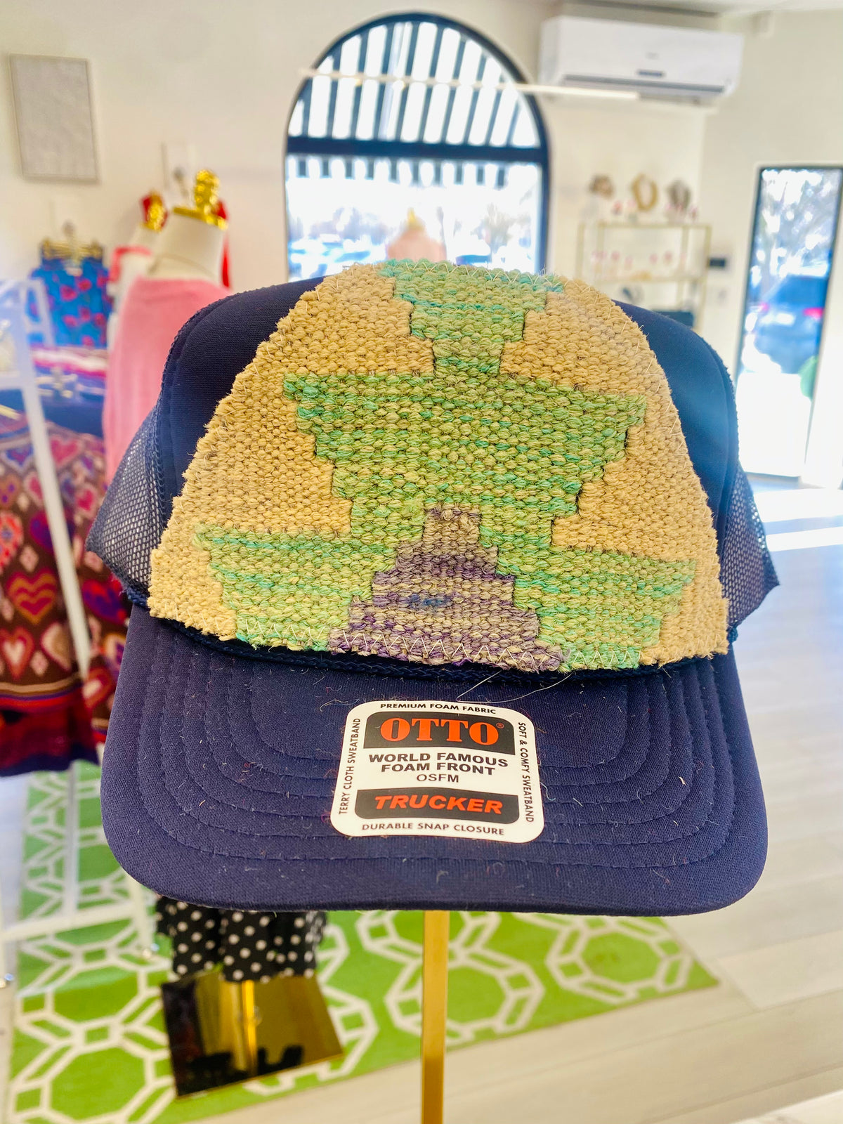 ORIJINAL Trucker Hat in Navy - Tan, Green, Purple