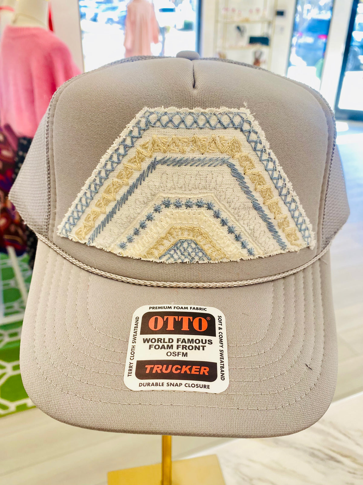 ORIJINAL Trucker Hat in Gray - Blue, Tan, White