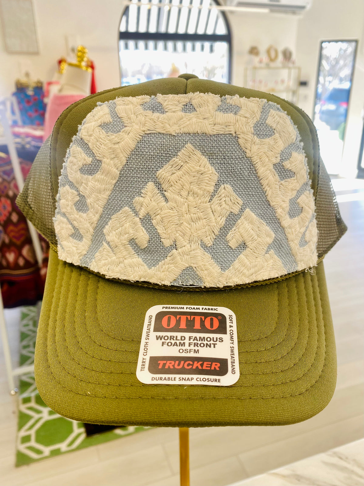 ORIJINAL Trucker Hat in Hunter Green - Blue, White