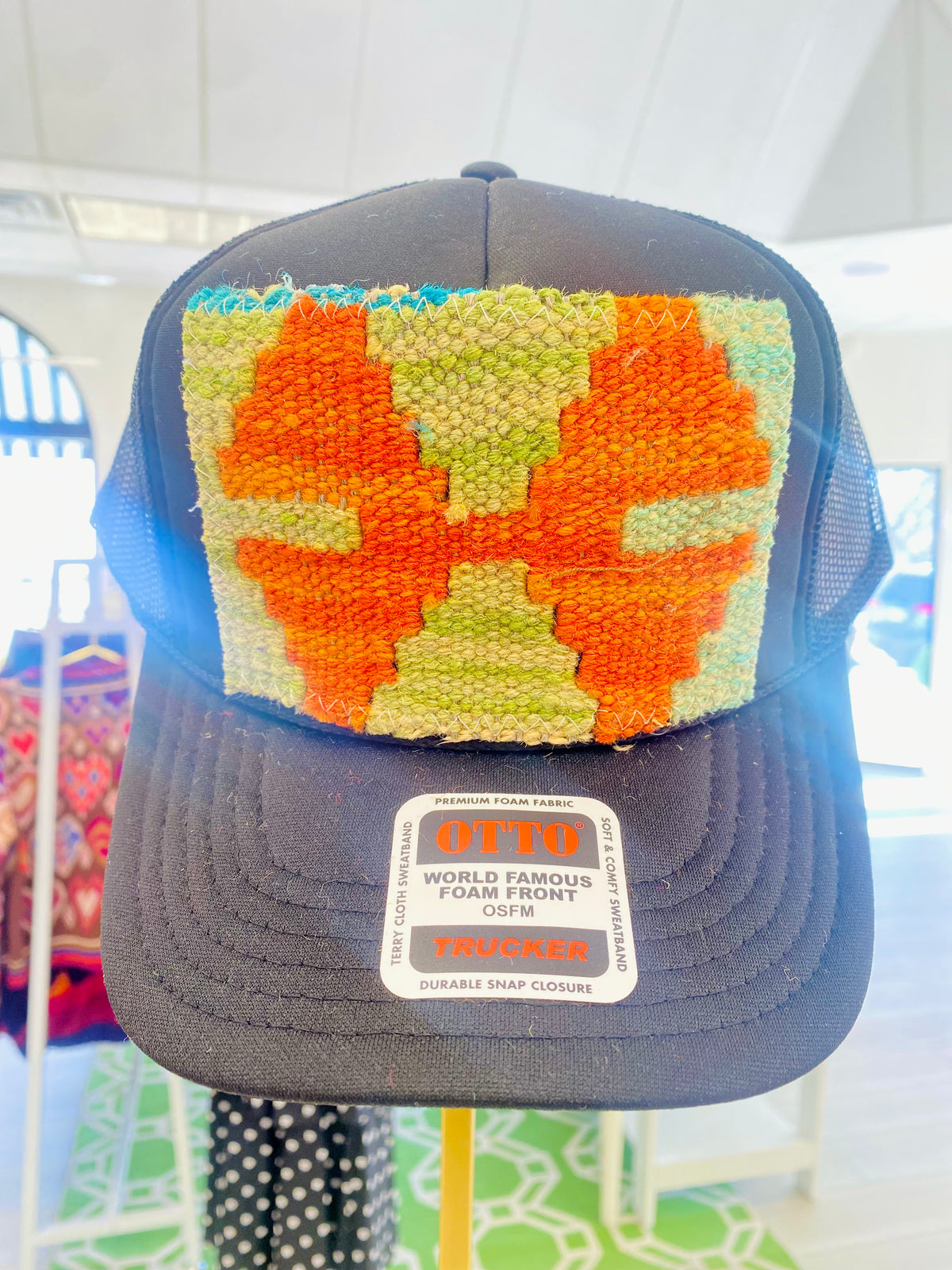 ORIJINAL Trucker Hat in Black - Green, Orange