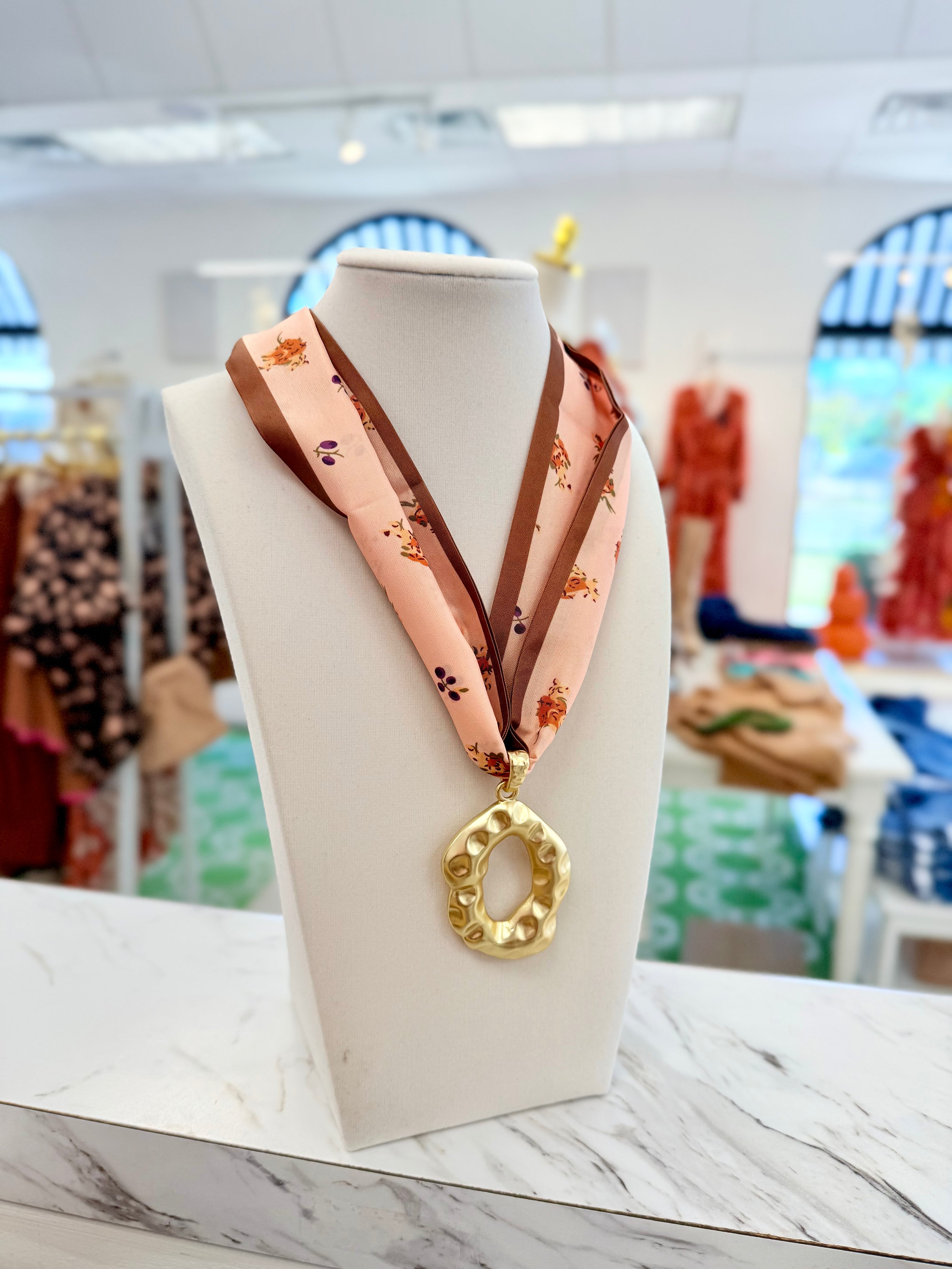 Sunny Day In The Vineyard Scarf Necklace