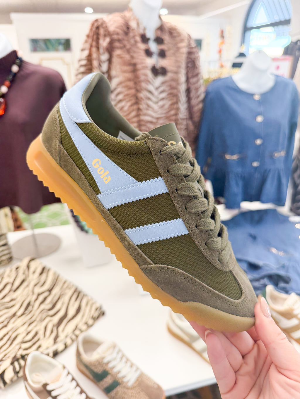 Gola Women's Tomado Trainer Khaki/Air
