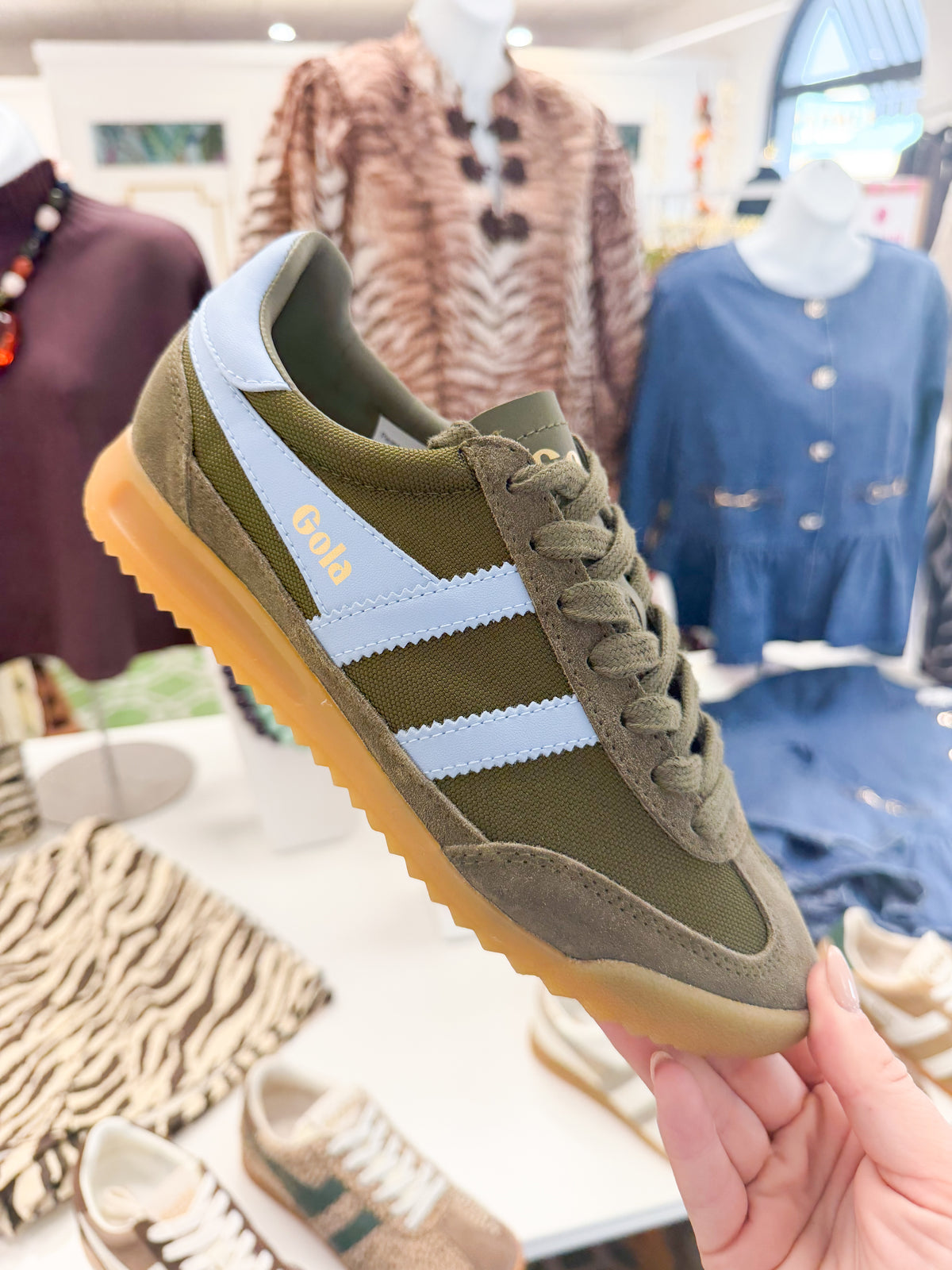 Gola Women's Tomado Trainer Khaki/Air
