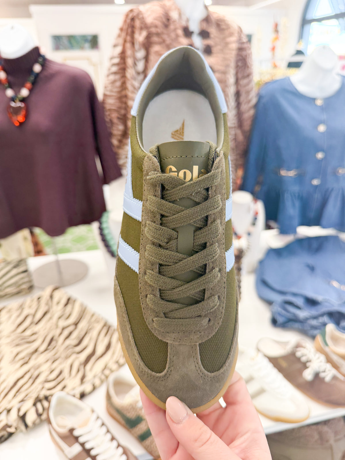Gola Women's Tomado Trainer Khaki/Air