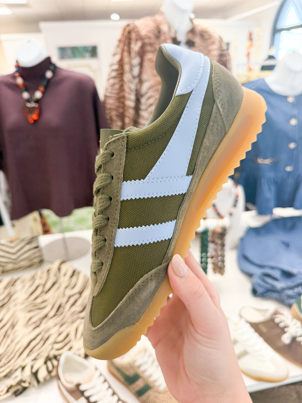 Gola Women's Tomado Trainer Khaki/Air