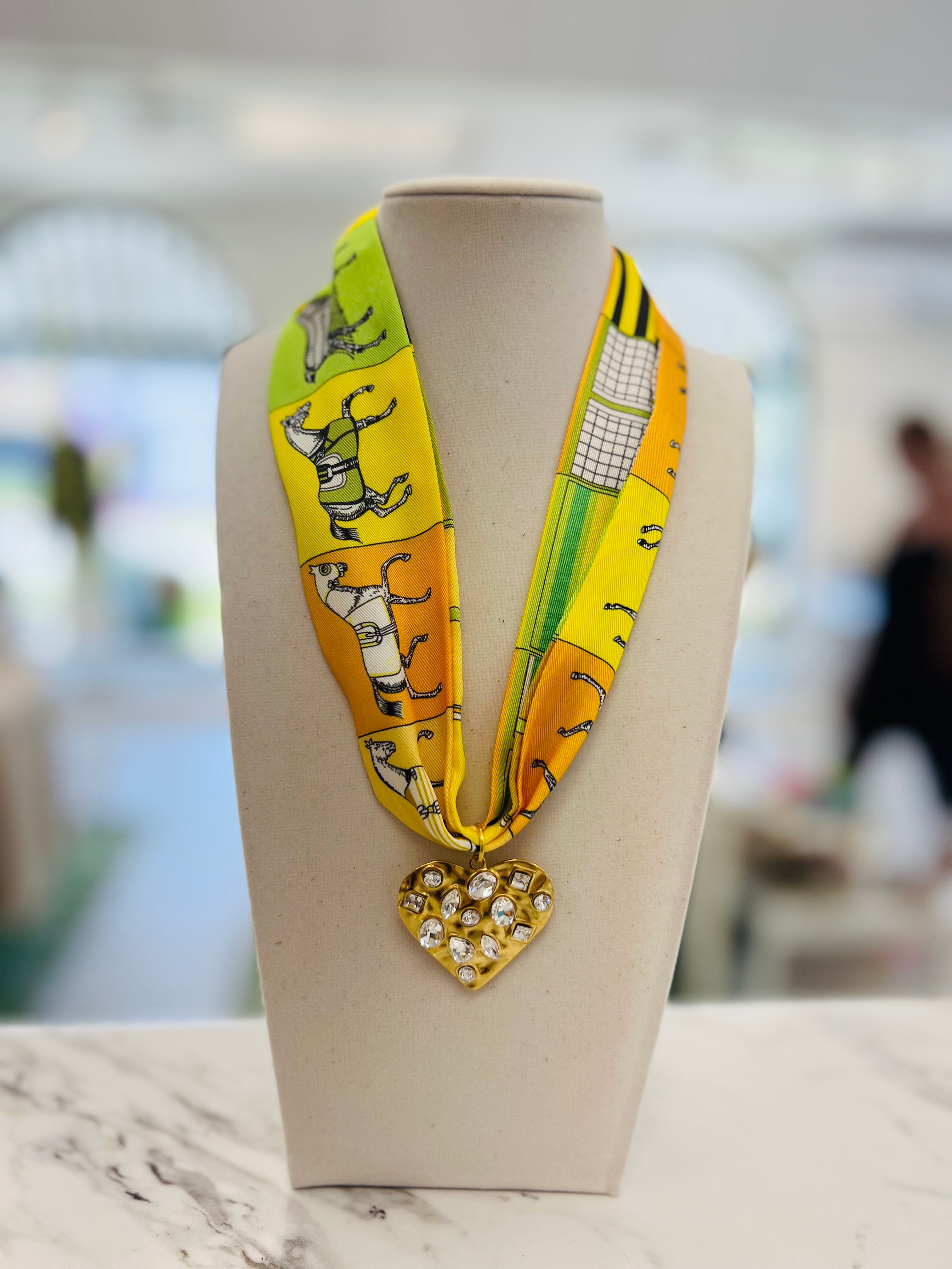 Derby Day Scarf Necklace