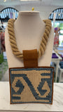 ORIJINAL Rope Necklace - Blue, Cream Patch
