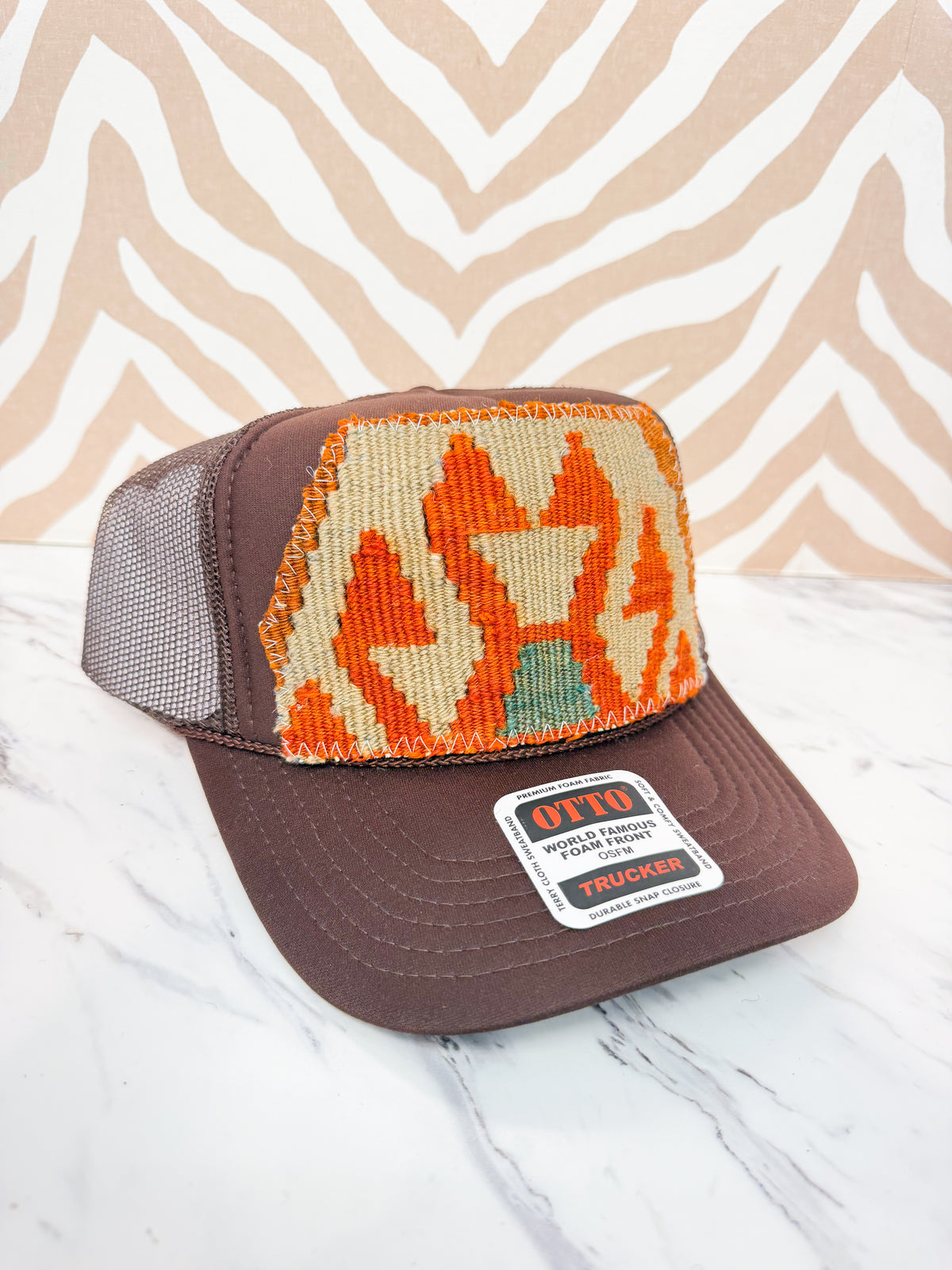 ORIJINAL Kilim Trucker Hat in Brown - 5