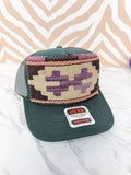 ORIJINAL Kilim Trucker Hat in Forrest Green - 5