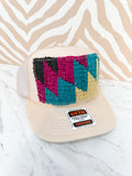 ORIJINAL Kilim Trucker Hat in Cream - 5