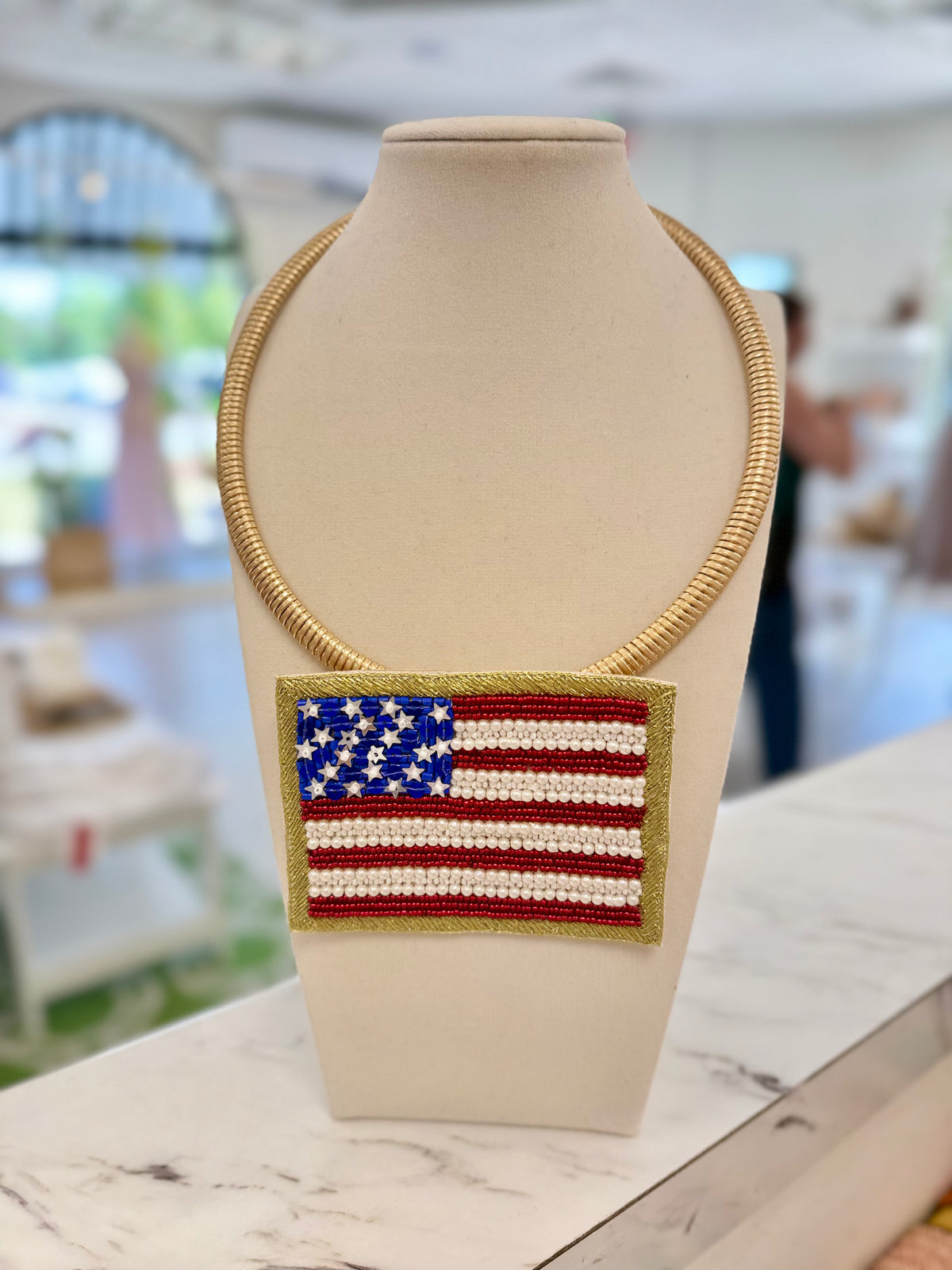 American Flag Necklace