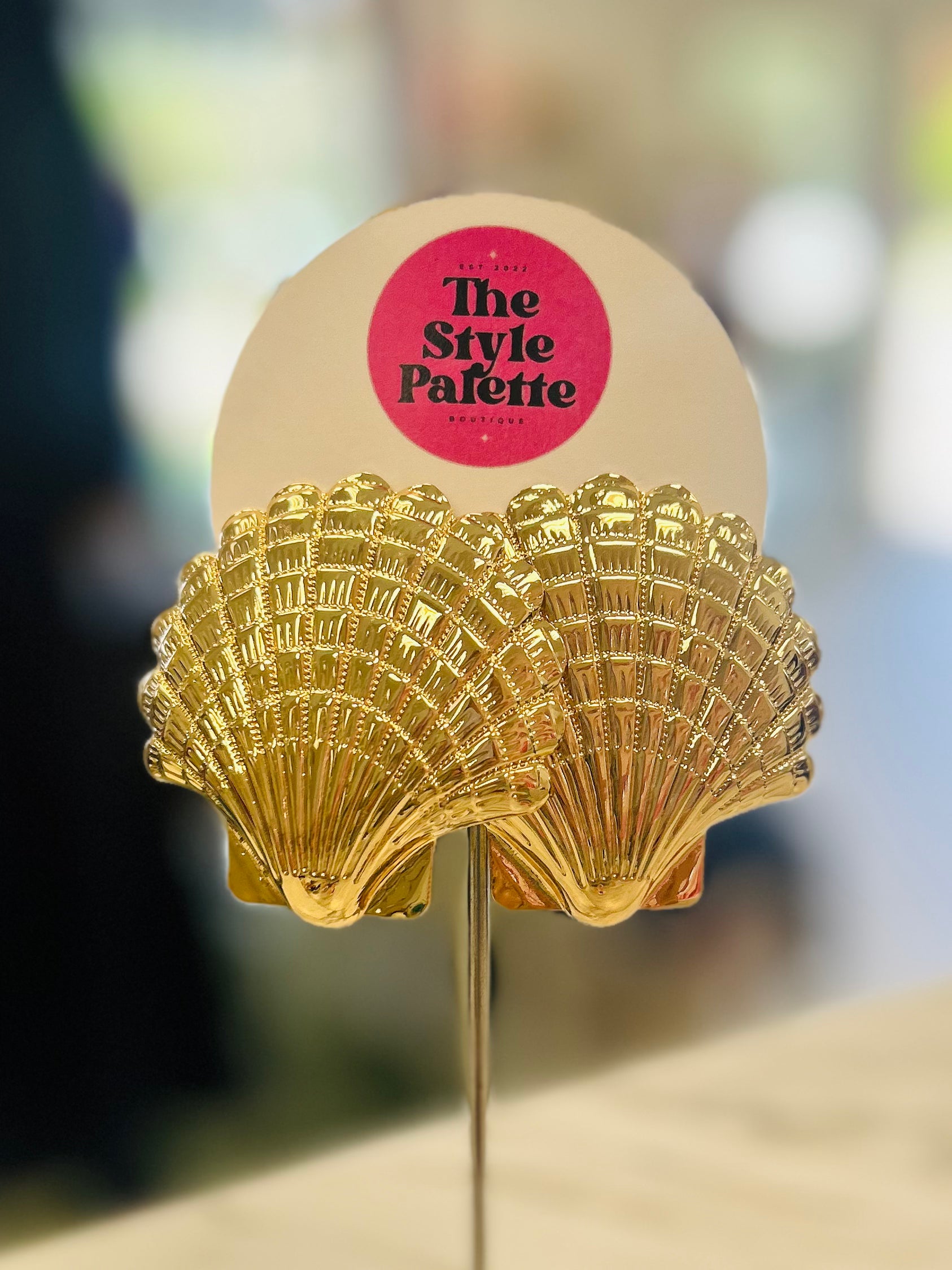 Golden Scallop Earrings