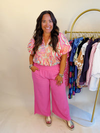 Splash of Color Top in Pink Mix