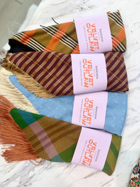Fall Fringe Bandana - Multicolor Black