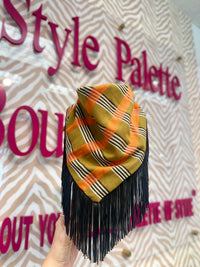 Fall Fringe Bandana - Multicolor Black
