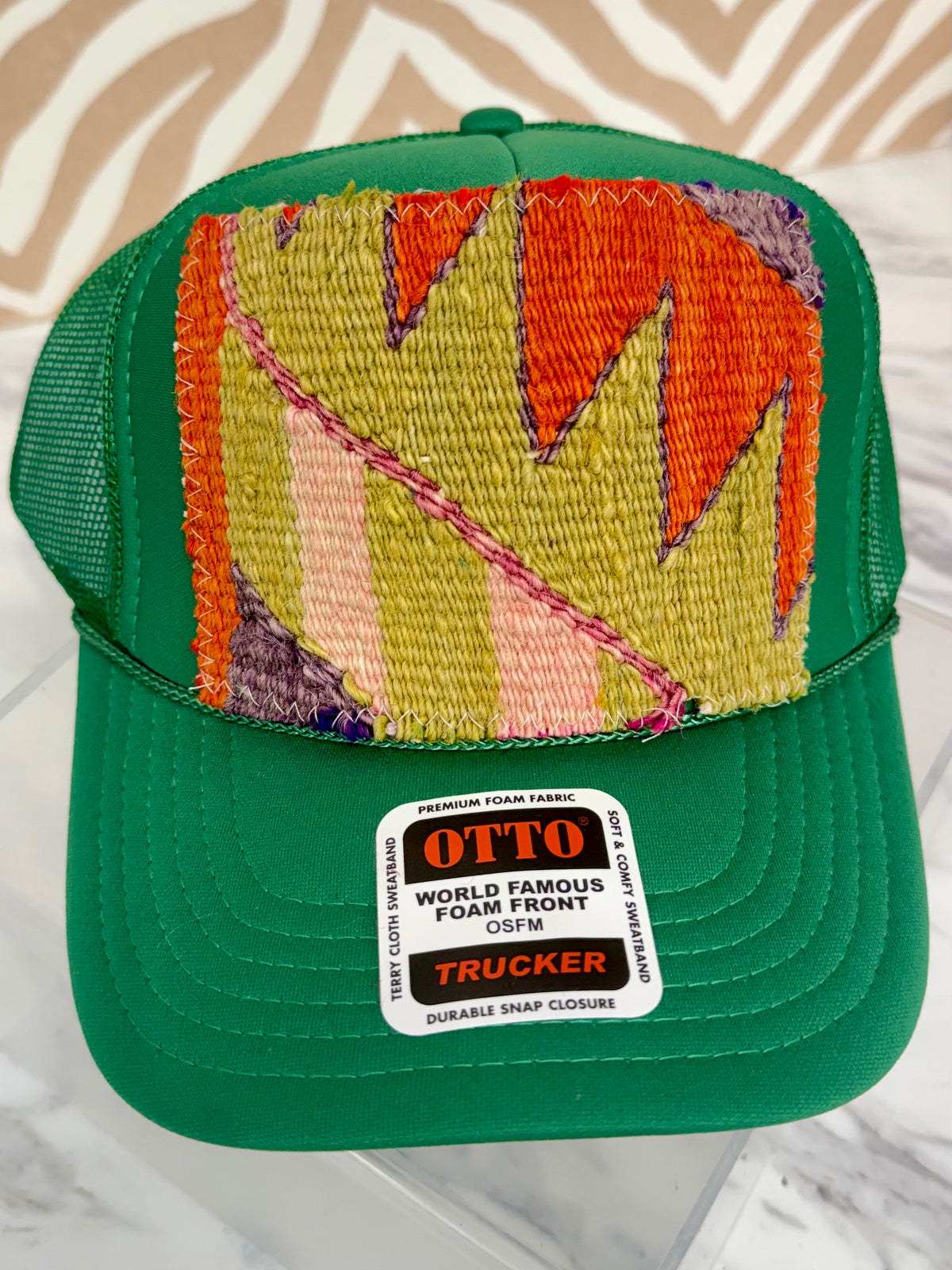 ORIJINAL Trucker Hat in Kelly Green - Orange, Sage, Pink, Purple Patch