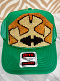 ORIJINAL Trucker Hat in Kelly Green - Camel, Brown, Beige Patch