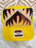 ORIJINAL Trucker Hat in Yellow - Brown, Black, Orange, Cream, Pink, Yellow Patch