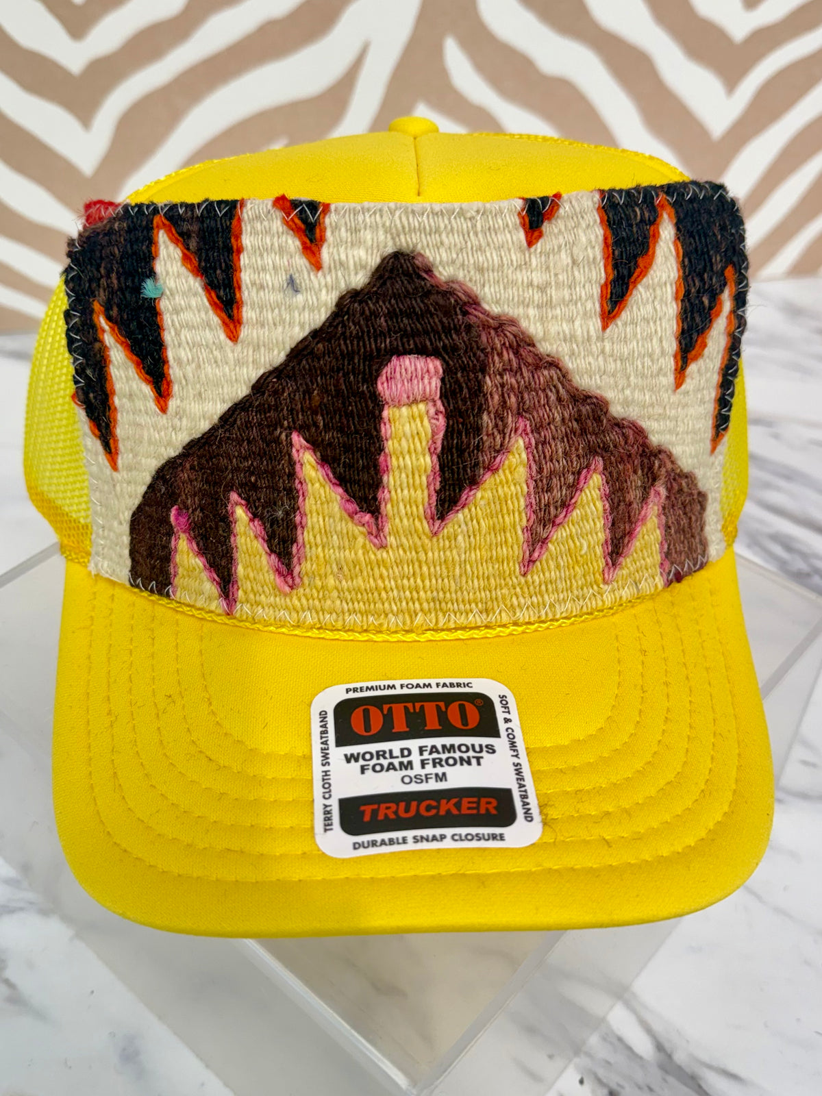 ORIJINAL Trucker Hat in Yellow - Brown, Black, Orange, Cream, Pink, Yellow Patch