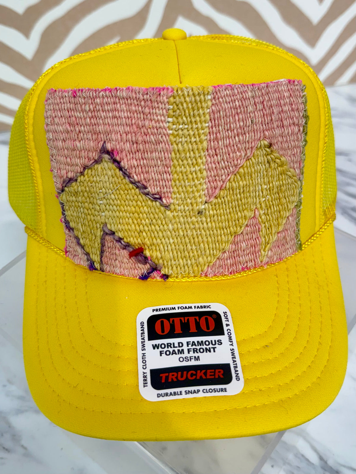 ORIJINAL Trucker Hat in Yellow - Pink, Purple, Yellow Patch