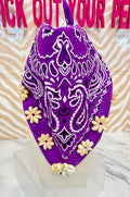 ORIJINAL Rosette Cowrie Bandana - Purple