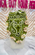 ORIJINAL Rosette Cowrie Bandana - Olive