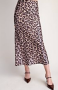 Walk on the Wild Side High Waist Satin Skirt in Olive