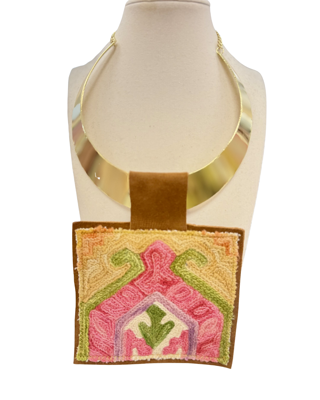 ORJINAL Shiny Pendant - Pink, Purple, Green Patch