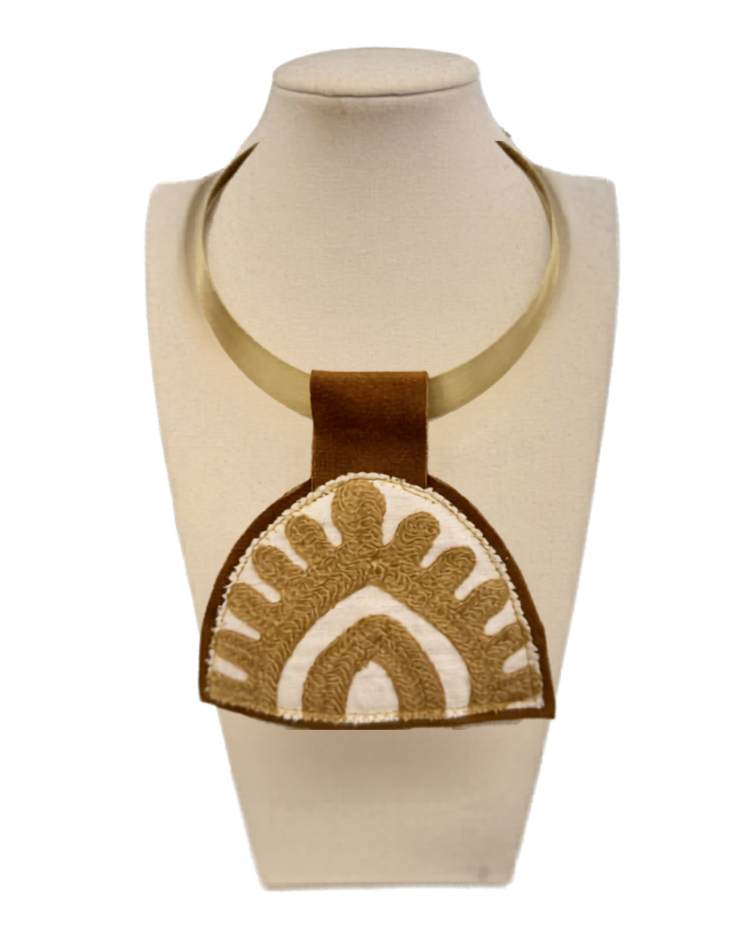ORJINAL Shiny Pendant - Tan, White Patch