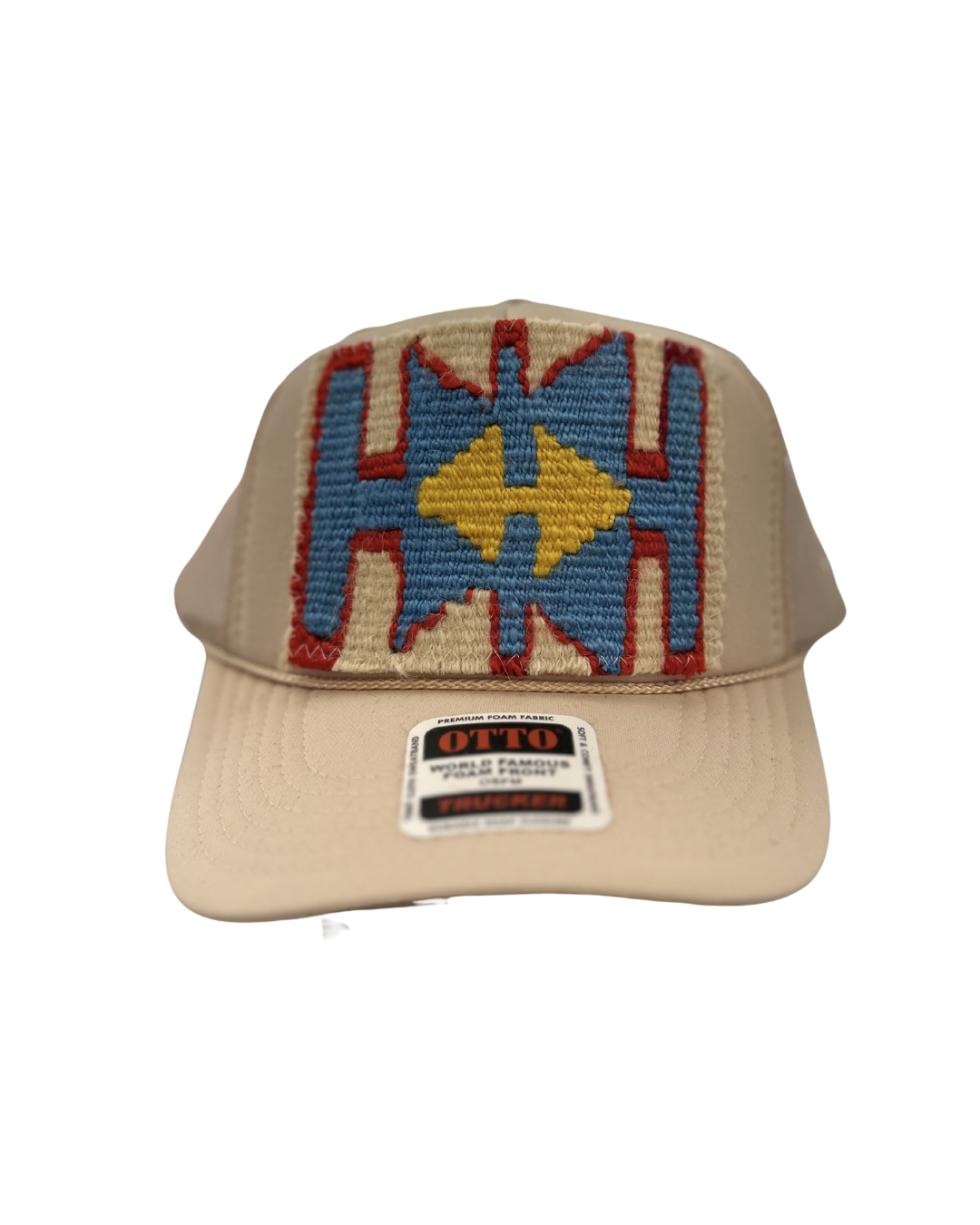 ORIJINAL Trucker Hat in Tan - Blue, Yellow, Red