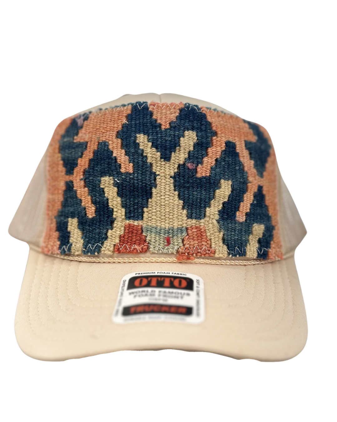 ORIJINAL Trucker Hat in Tan - Blue, Orange, Tan
