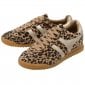 Torpedo Safari Sneaker in Leopard/Gold | GOLA CLASSICS