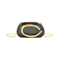 Gold Grip Clutch in Black
