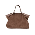Large Shoulder Satchel Bag in Chocolate