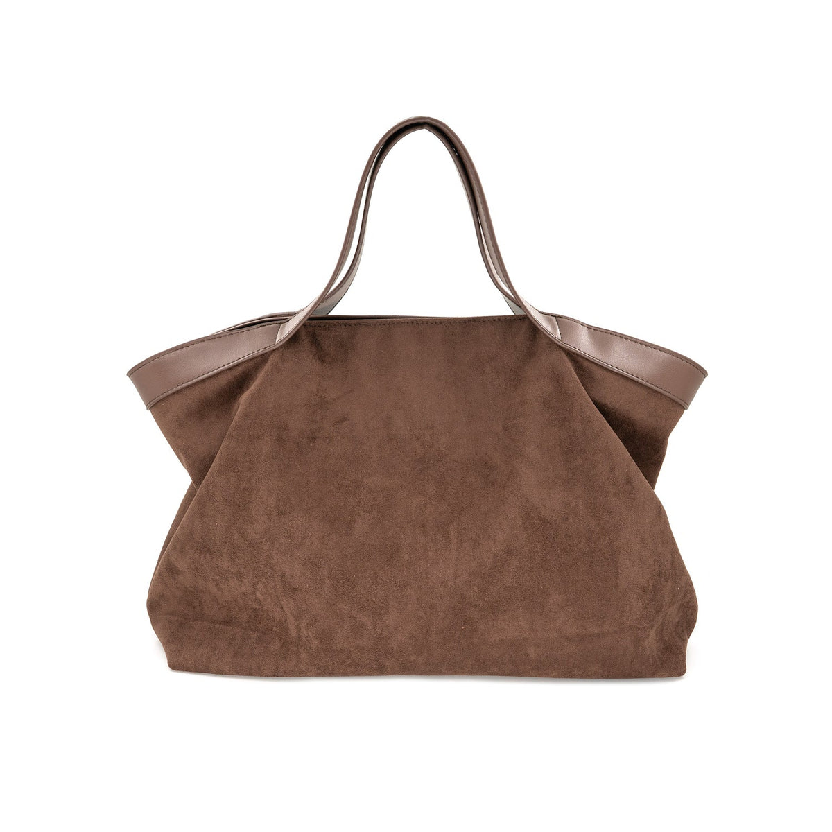 Large Shoulder Satchel Bag in Chocolate